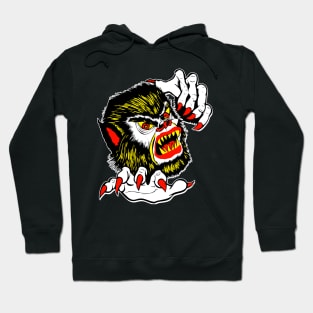 Retro wolfman Halloween art Hoodie